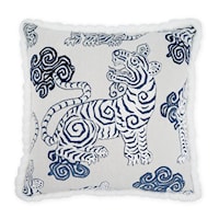 AKBAR-BLUE 24" THROW PILLOW