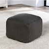 Classic Home Floor Cushions PERFORMANCE PRISM DARK GRAY POUF