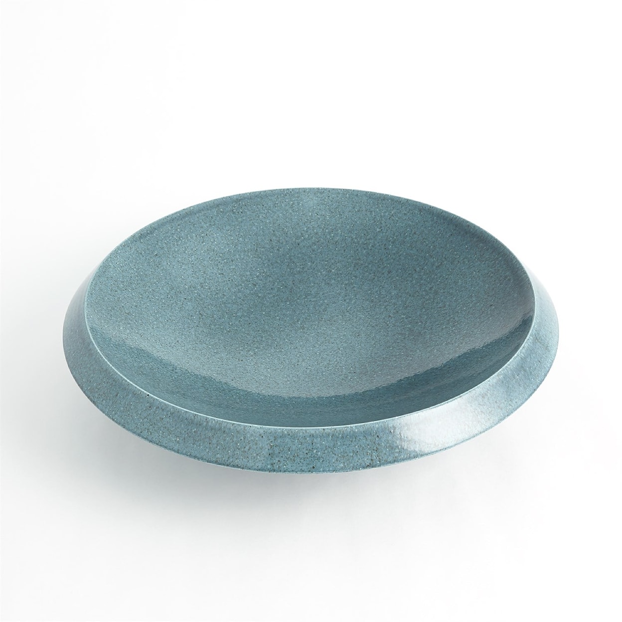 Global Views Accents Low Bowl-Round-Teal