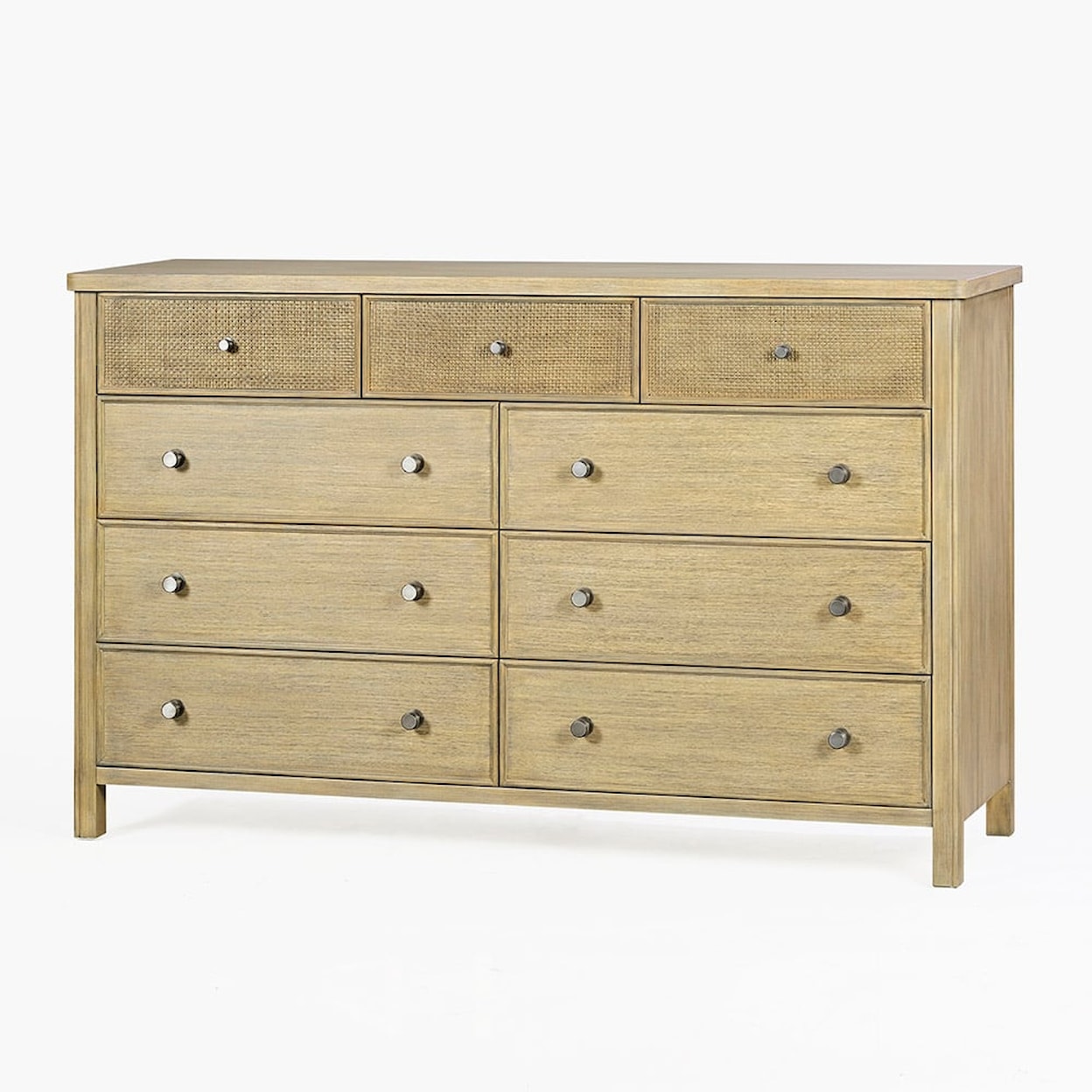 Oliver Home Furnishings Dressers Nine Drawer Dresser in Rabbit