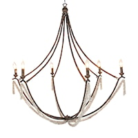 NAKITA CHANDELIER- BROWN