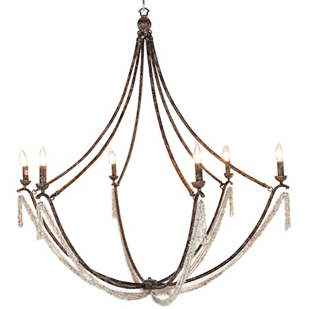 NAKITA CHANDELIER- BROWN