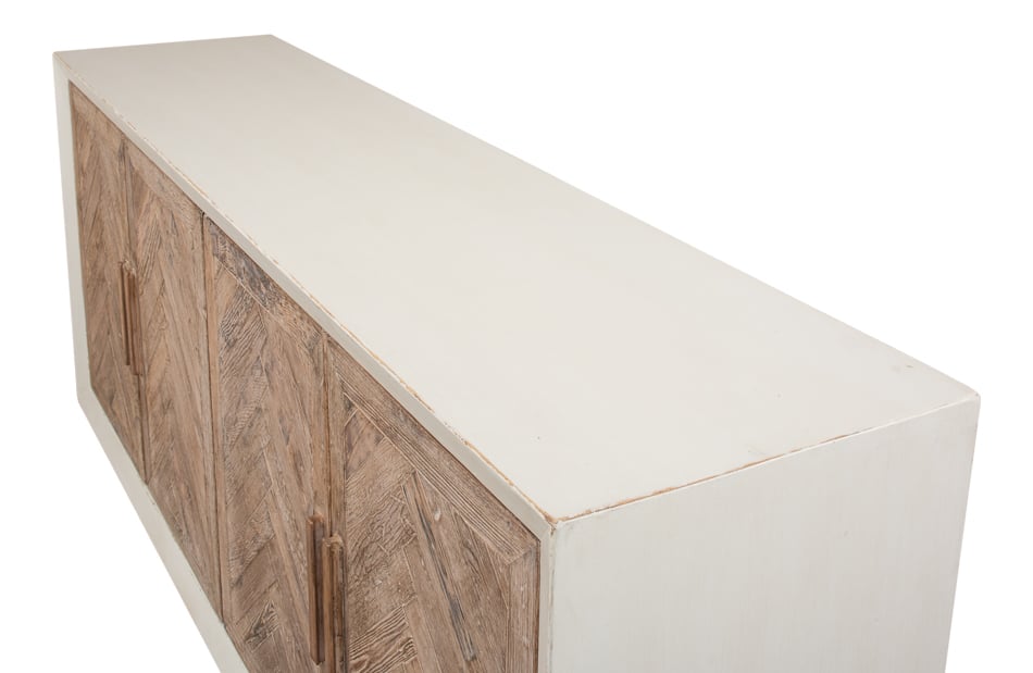 Sarreid Ltd Sideboards SARR534153 HOLLIS 4 DOOR SIDEBOARD, ANTIQUE