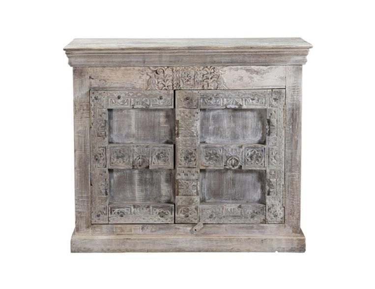 Classic Home Alta ALTA 2DR HEAVY DOOR SIDEBOARD BLEACHED WHITE