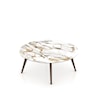 Canadel Canadel Living ROUND COFFEE TABLE W/ PORCELAIN SHELL TOP