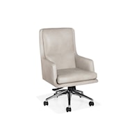 ARYA SWIVEL TILT OFFICE CHAIR IN CONTRASTING LEATHER