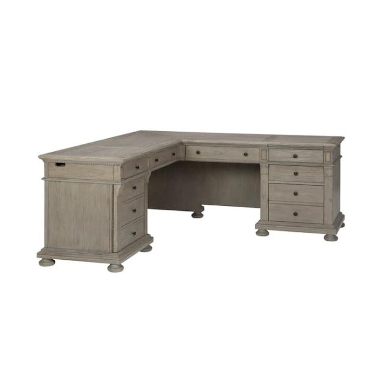 Hekman Wellington Estates Executive L-Shape Desk