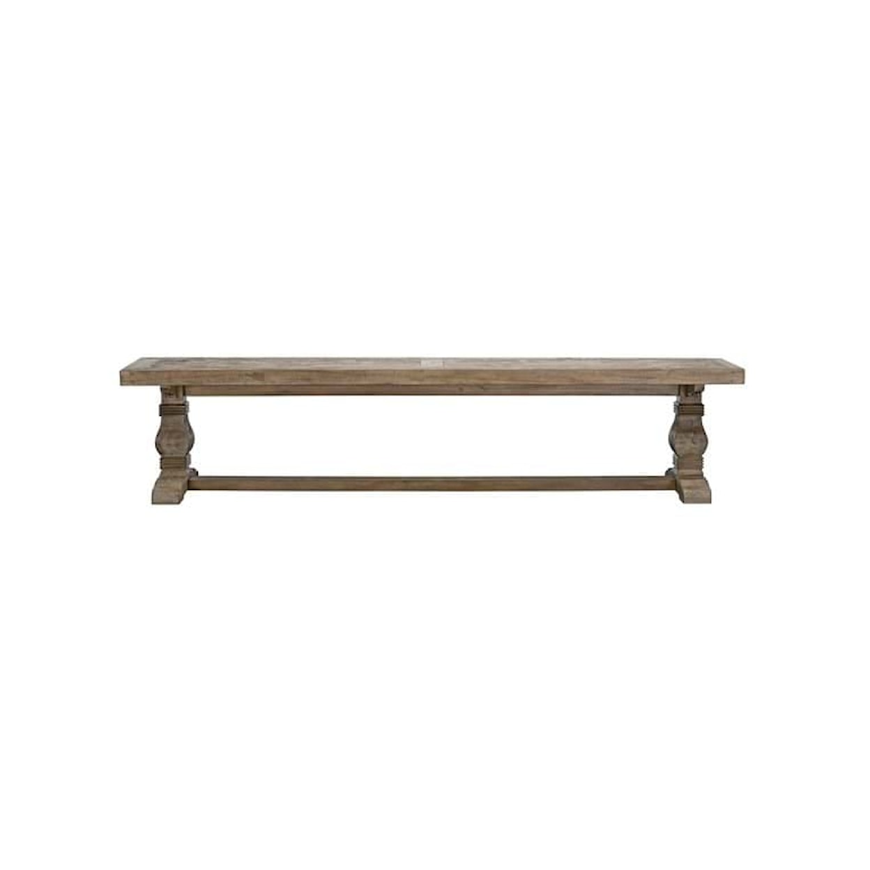 Classic Home Caleb CALEB 83" BENCH DISTRESSED BROWN