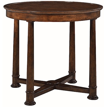 OGEE EDGE, ROUND SIDE TABLE- COUNTRY