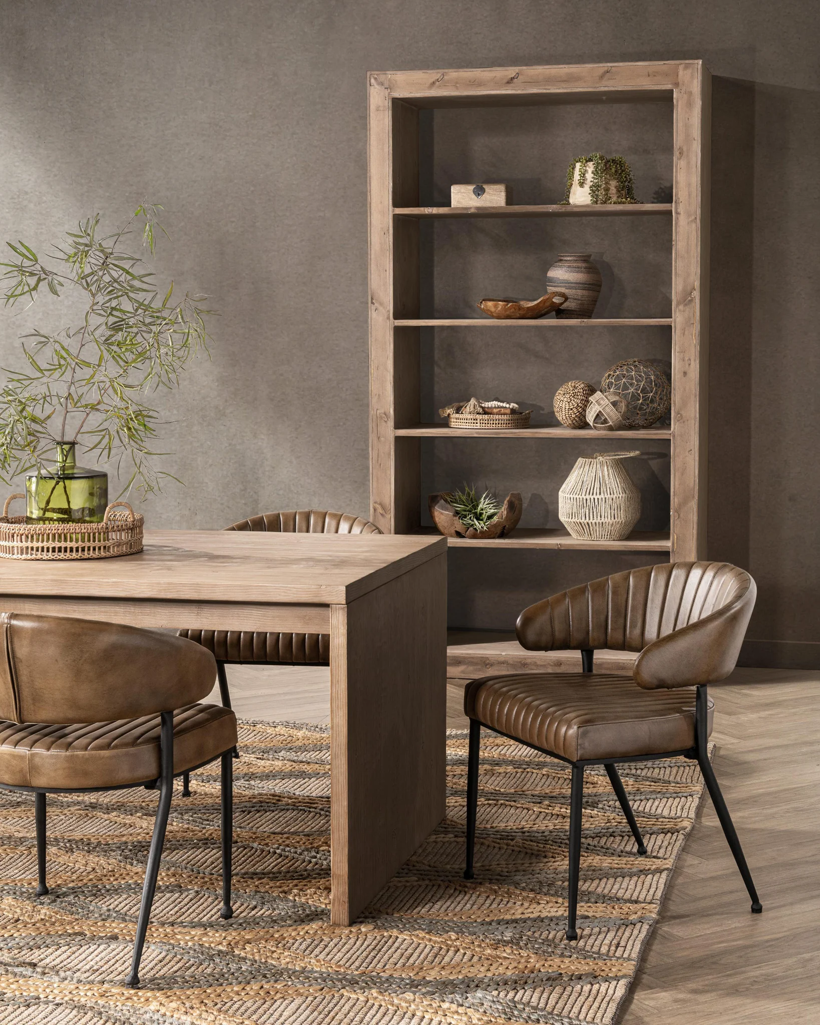 Classic Home Bookcase NALANI BOOKSHELF-NATURAL