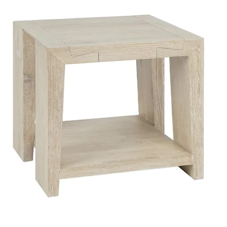 TROY END TABLE WHITE