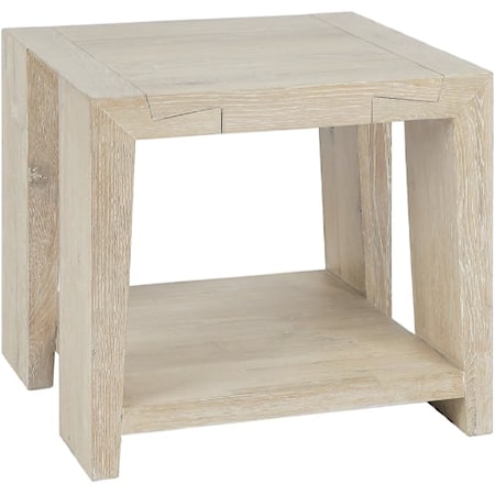 TROY END TABLE WHITE