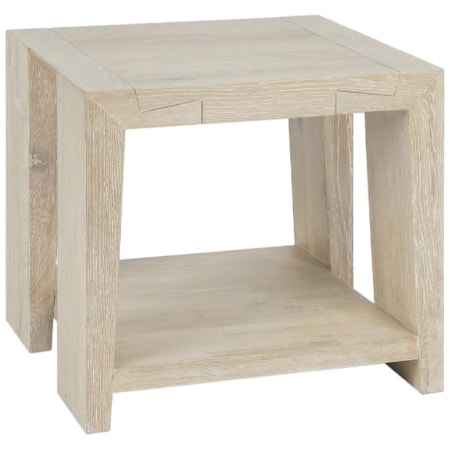 TROY END TABLE WHITE