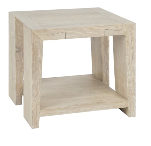 TROY END TABLE WHITE