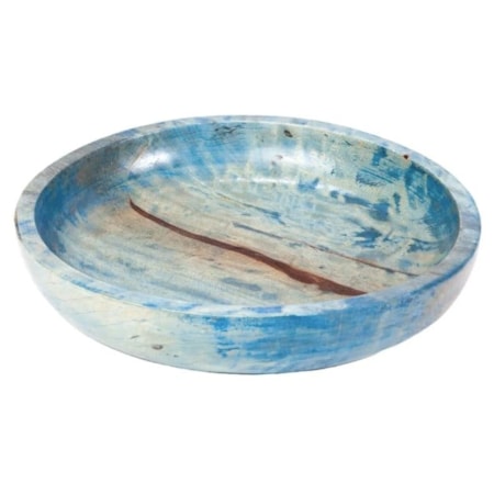 MIAMI BLUE ROUND PLATTER- MEDIUM
