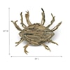 Ibolili Wall Art Driftwood Crab Wall Art, Small