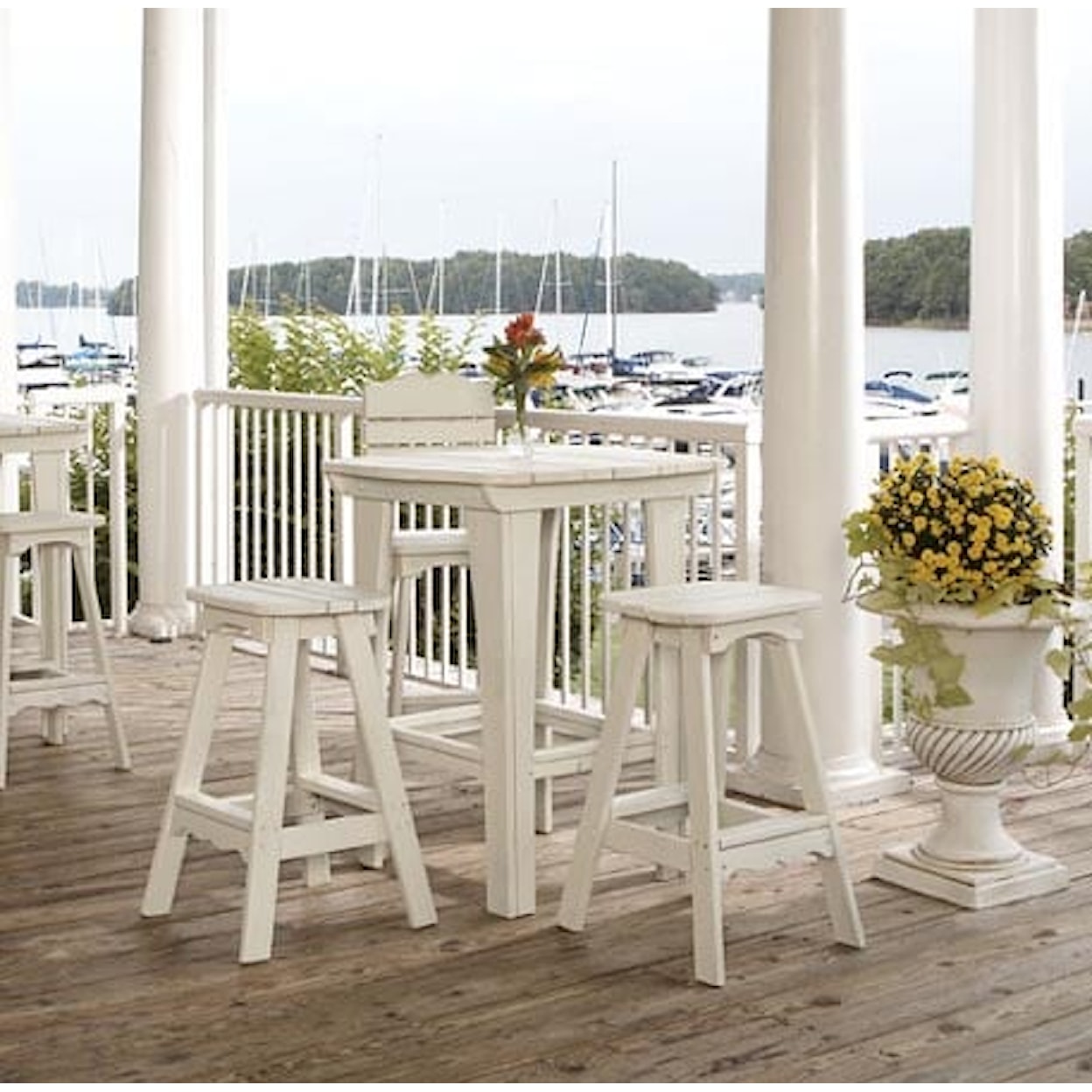 Uwharrie Chair The Companion Collection OUTDOOR TALL DINING TABLE