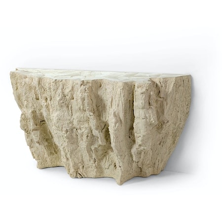 CAMILLA FOSSILIZED CLAM CONSOLE TABLE