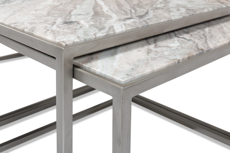 Sarreid Ltd Occasional Tables  Set/3 Nesting Tables-Marble