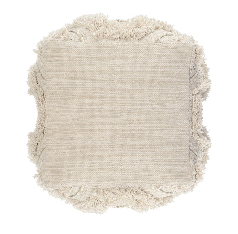 Classic Home Floor Cushions SAHARA NATURAL/IVORY POUF