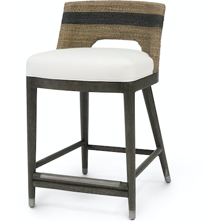 Fritz Rope 24" Counter Stool, Natural