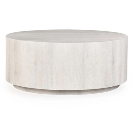 LAYNE 42" ROUND COFFEE TABLE W/CASTERS