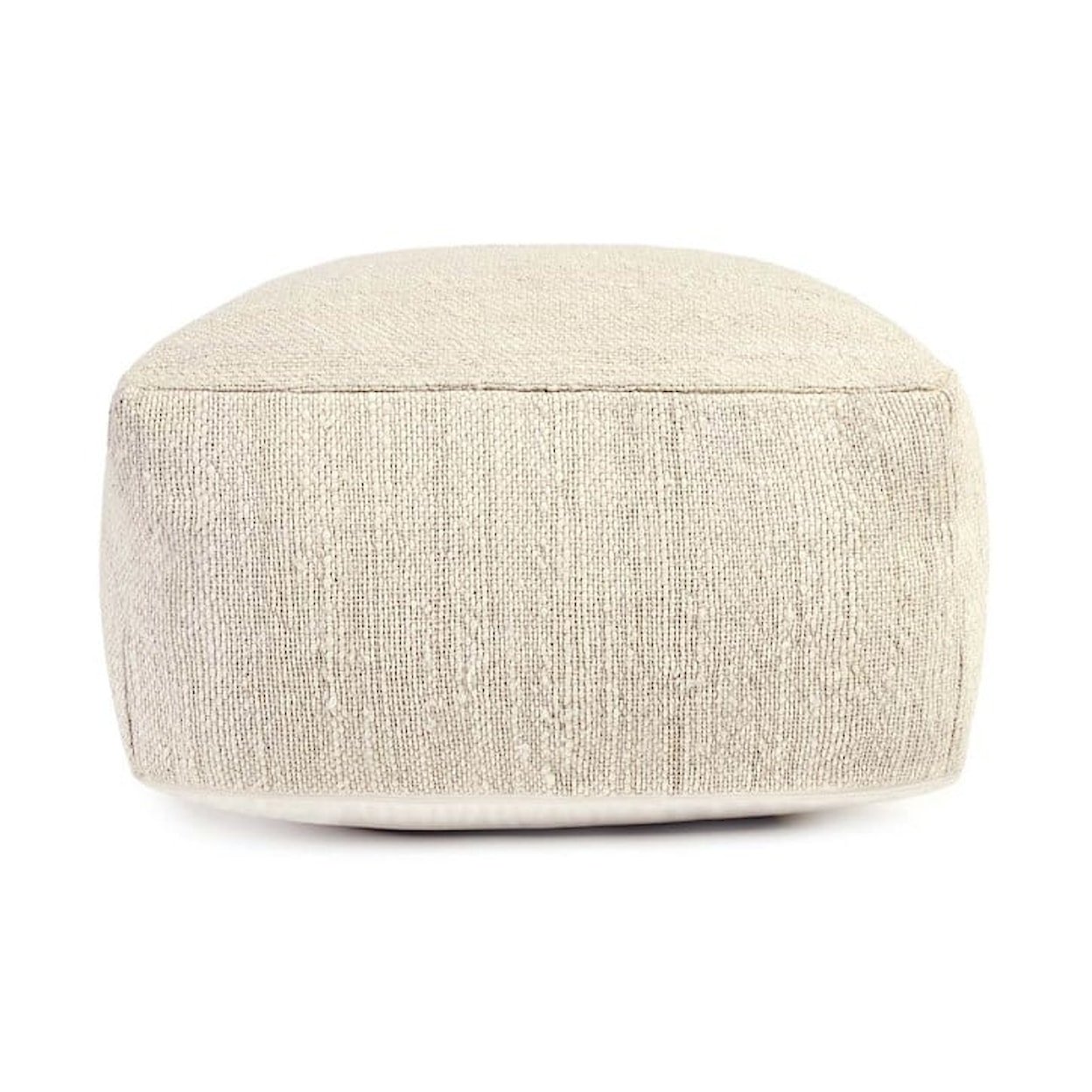Classic Home Floor Cushions HALTER IVORY POUF