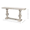 Sarreid Ltd Console/Sofa Tables Stacy Double Pedestal Console