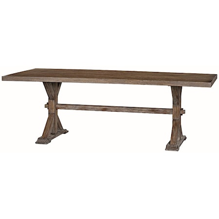 RECTANGLE DINING TABLE- WEATHERED