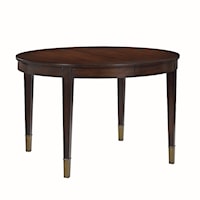 ROUND DINING TABLE W/ LEAF- SYRUP