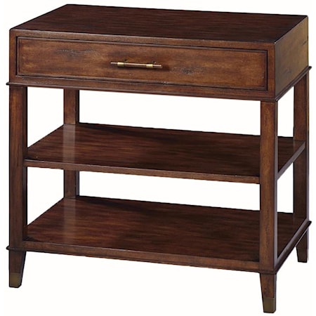 SINGLE DRAWER SIDE TABLE- COUNTRY