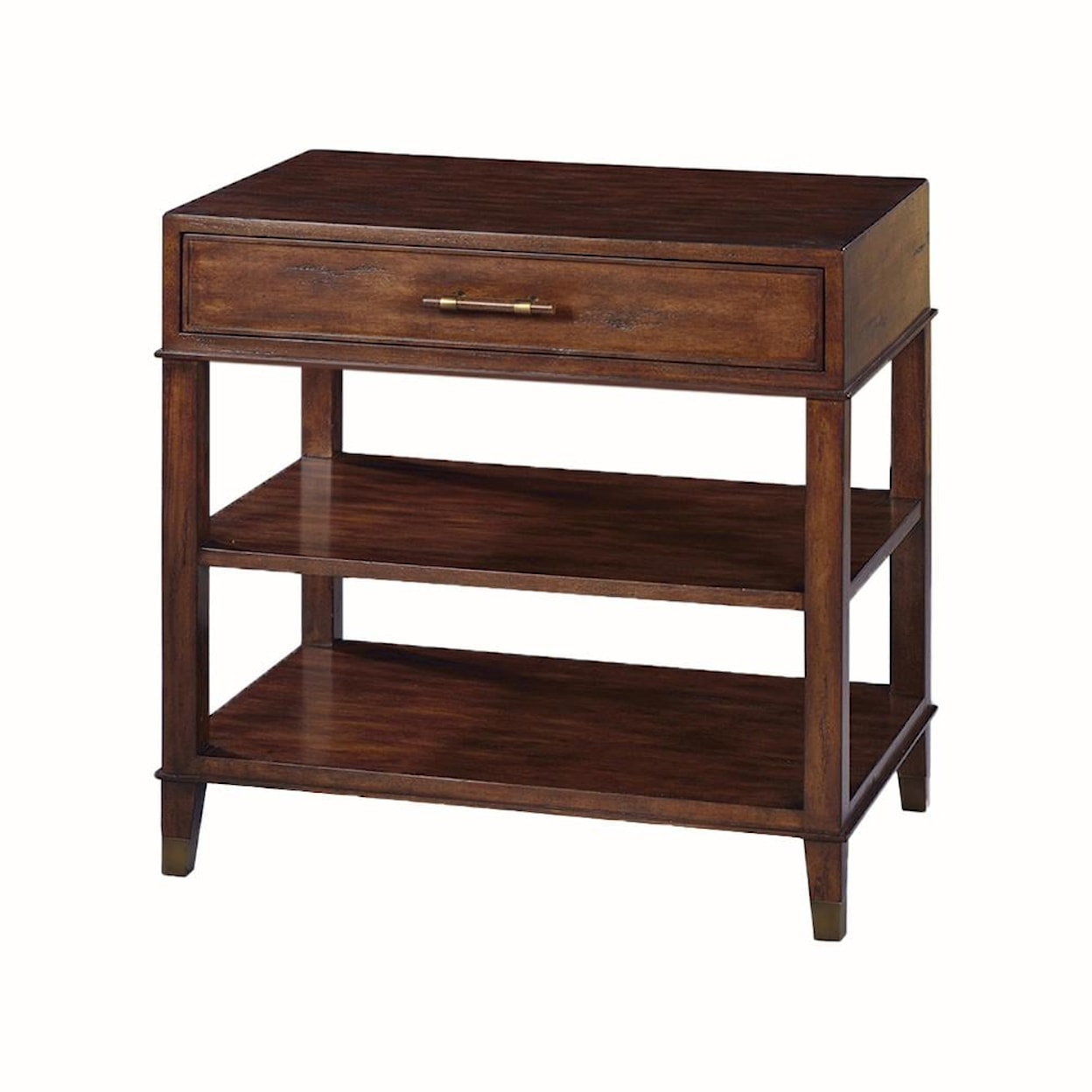 Oliver Home Furnishings End/ Side Tables SINGLE DRAWER SIDE TABLE- COUNTRY