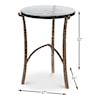 Sarreid Ltd Chairside/ Lamp Tables Dandy Round Side Table