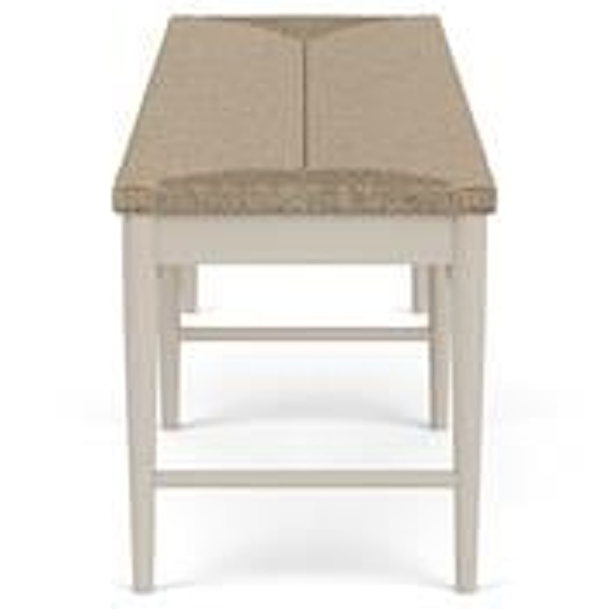 Riverside Furniture Laguna Rush Seat Dining Bench