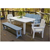 Uwharrie Chair The Carolina Preserves 3-SEAT BENCH WITH BACK