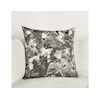 Classic Home Pillows BW LUCIANA GRAY/ METAL 22X22 THROW PILLOW