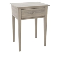 GABLE ROAD ONE-DRAWER NIGHTSTAND - BLUFF