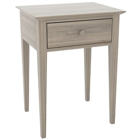 GABLE ROAD ONE-DRAWER NIGHTSTAND - BLUFF