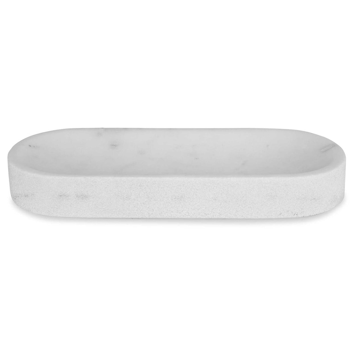 Uttermost Accessories BIG PILL BOWL/TRAY - WHITE MARBLE
