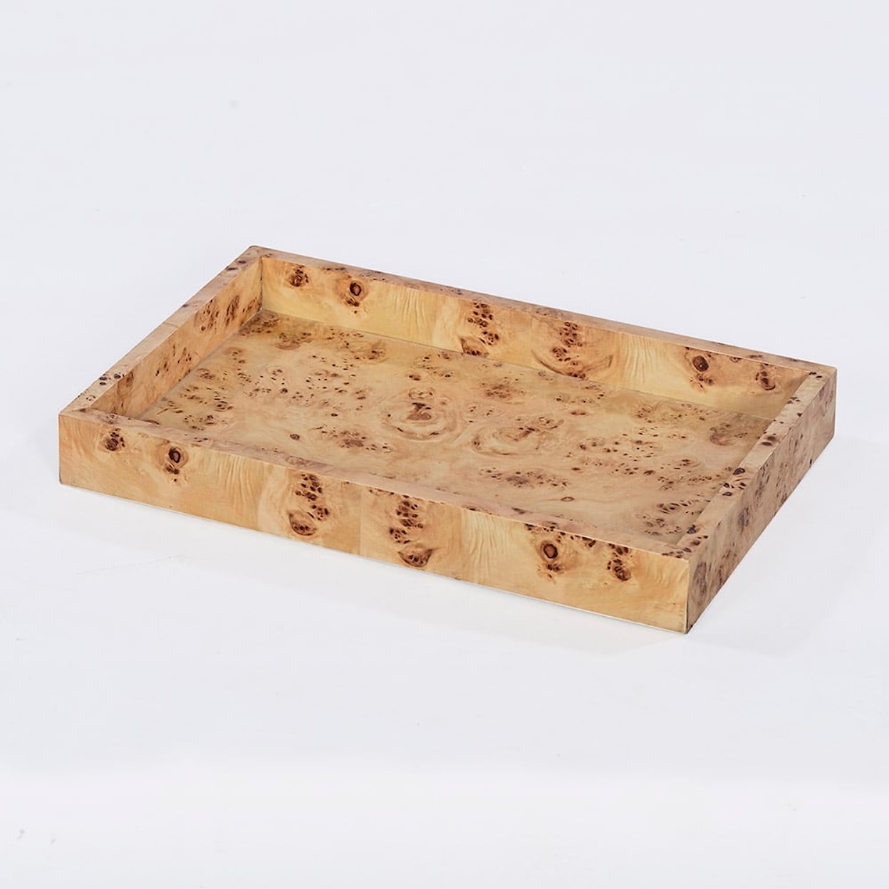 Oliver Home Furnishings Trays VINCE TRAY- NATURAL BURL