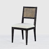 CANE BACK DINING CHAIR- MIDNIGHT