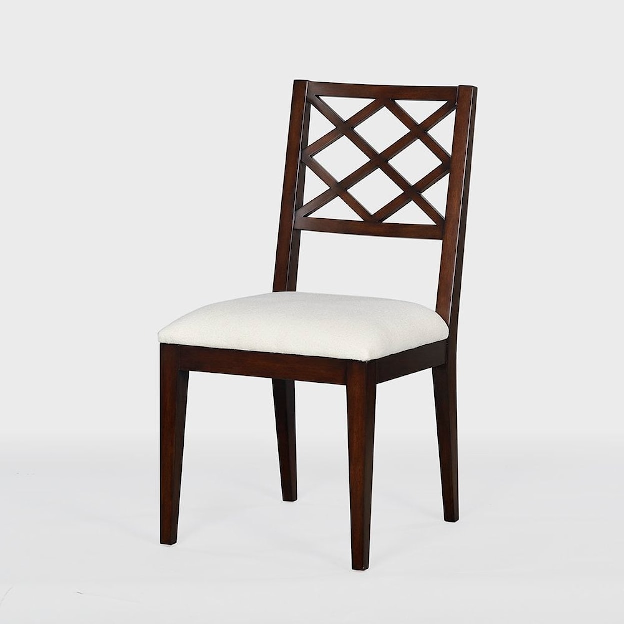 Oliver Home Furnishings Dining Chairs DIAMOND BACK DINING CHAIR- CHOCOLATE