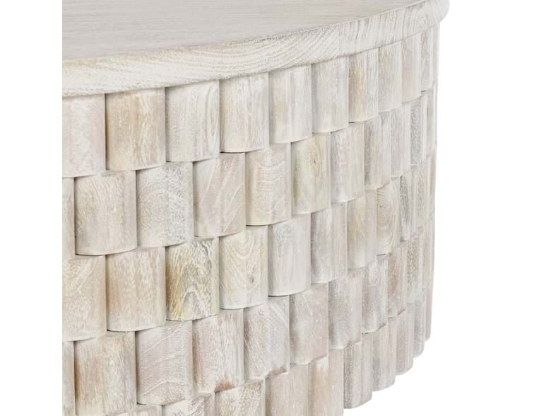 Classic Home Coffee Tables Norwood Mango Wood 40" Round Coffee Table