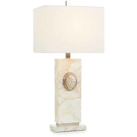 Shell on Shell Table Lamp