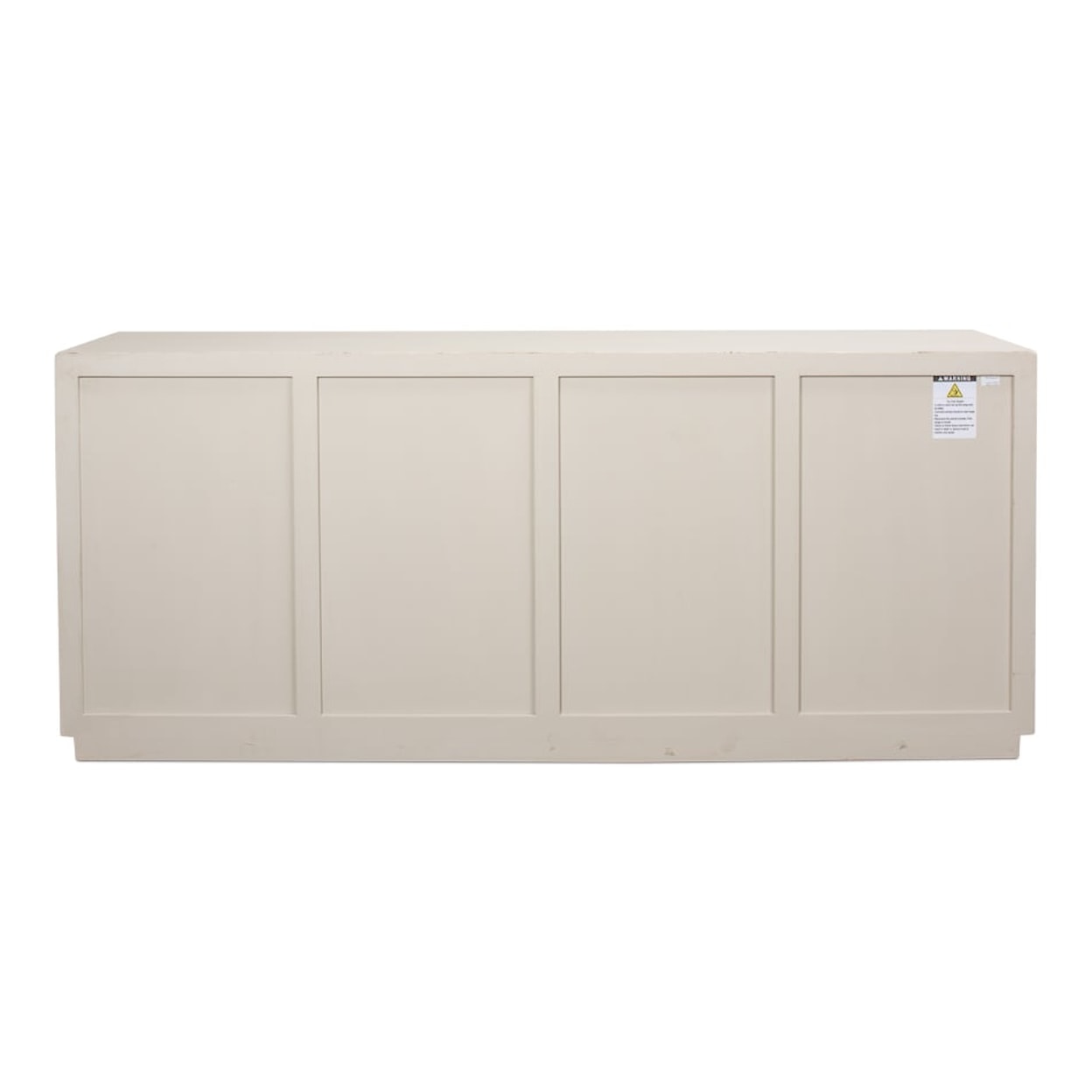 Sarreid Ltd Sideboards HOLLIS 4 DOOR SIDEBOARD, ANT WHITE