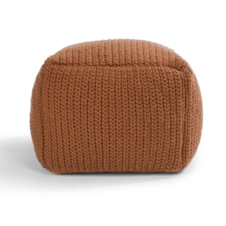 PERFORMANCE PRISM TERRACOTTA POUF