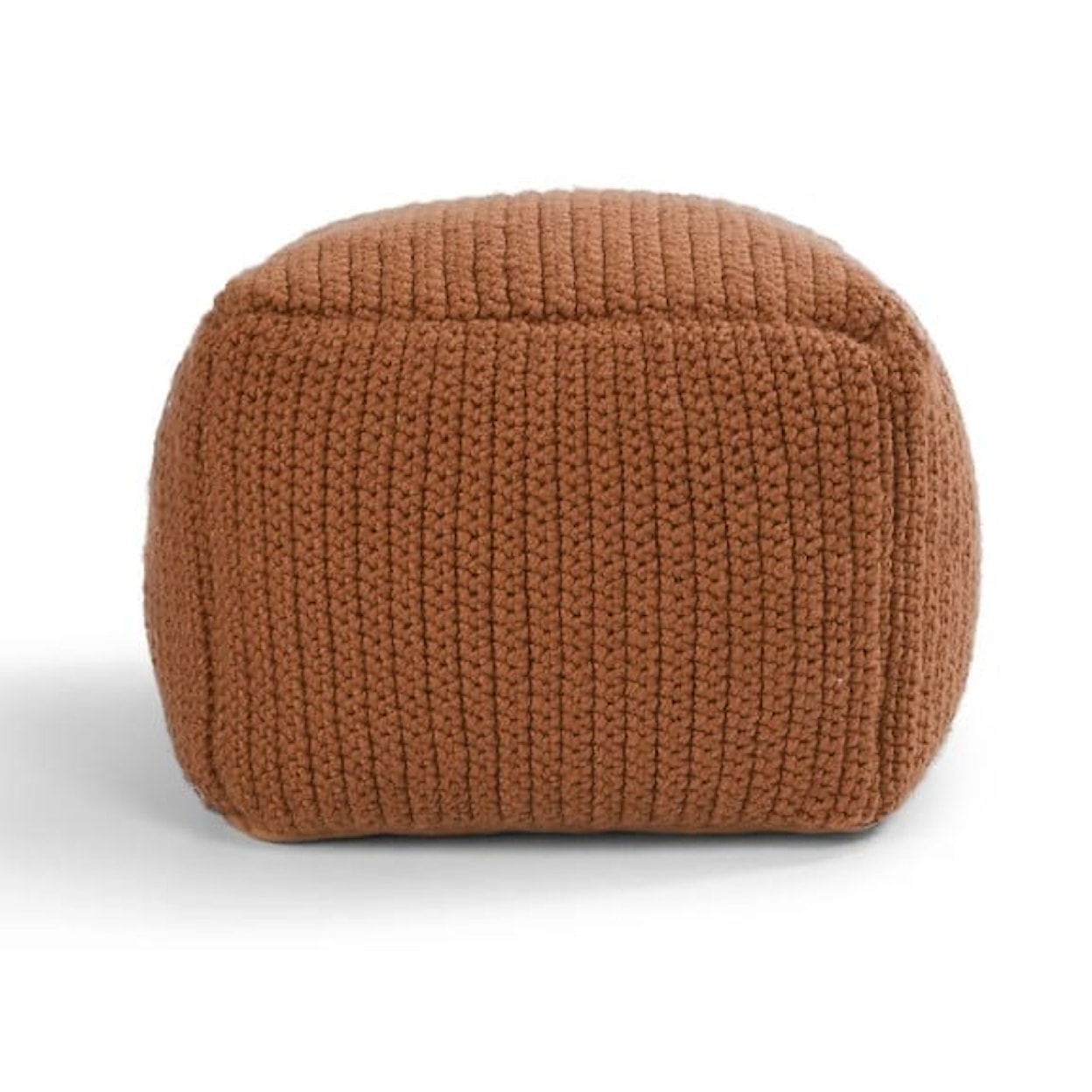 Classic Home Floor Cushions PERFORMANCE PRISM TERRACOTTA POUF