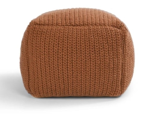 PERFORMANCE PRISM TERRACOTTA POUF