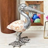 Two's Company Coastal Chic Set of 2 Shell Sculpture Pelicans