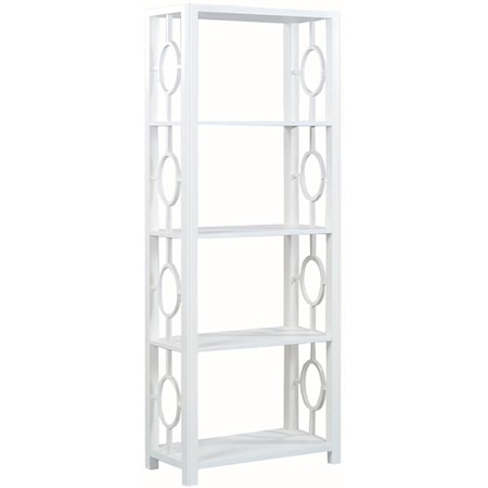 Four Shelf Etagere in Ghost